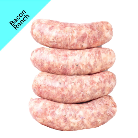Beef Brats - Bacon Ranch (approx 1.3 lb package)