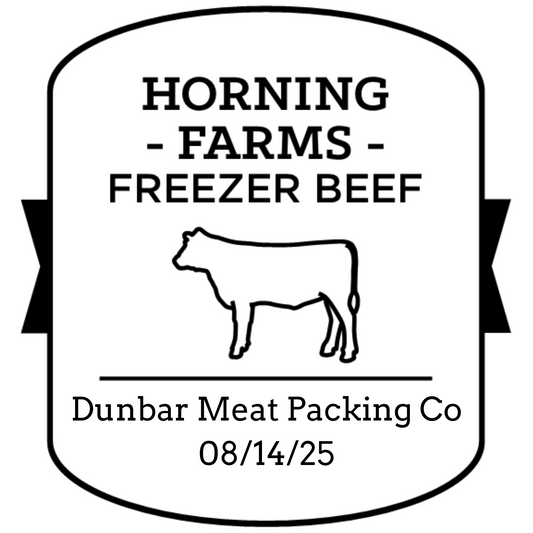 Quarter Beef Deposit - Dunbar 8/14/25