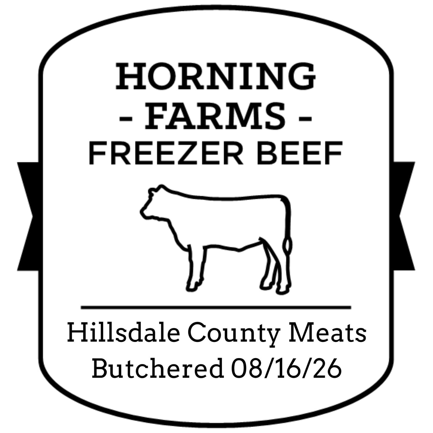 Quarter Beef Deposit - Butcher 08/16/26