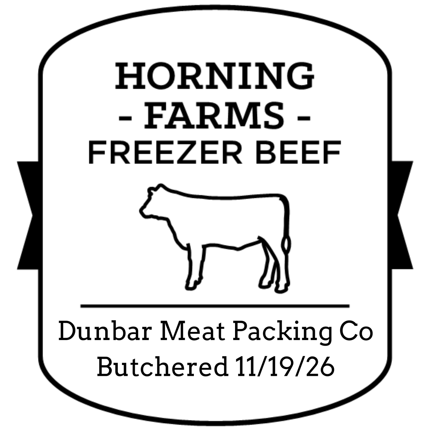 Quarter Beef Deposit - Dunbar 11/19/26
